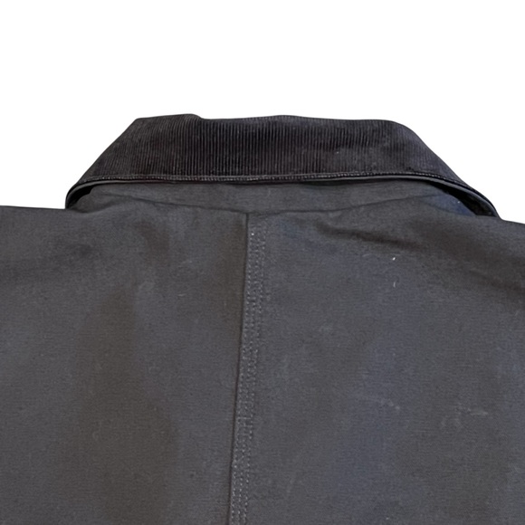 Carhartt Black Chore Jacket Cotton Canvas Heavy Barn Field Coat Blanket Mens 2XL - Picture 8 of 16